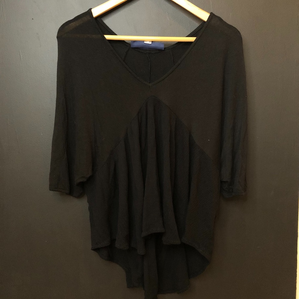 Black Flowy Top